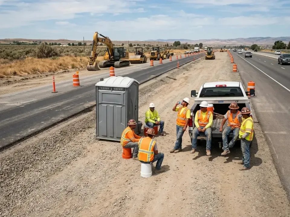 highway-road-construction-crew-007 — frequently asked questions, Porta Potty and Restroom Rentals in Sheridan, OR